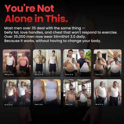 SlimShirt™ 3.0 - NEW Adjustable Men's Compression Undershirt