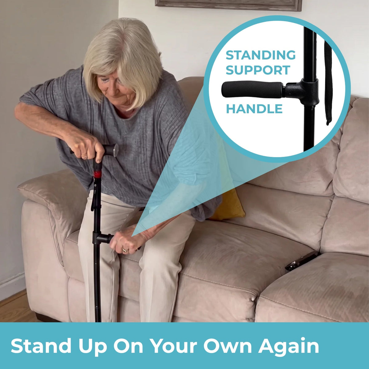 StandSecure™ Pro Mobility Support Cane