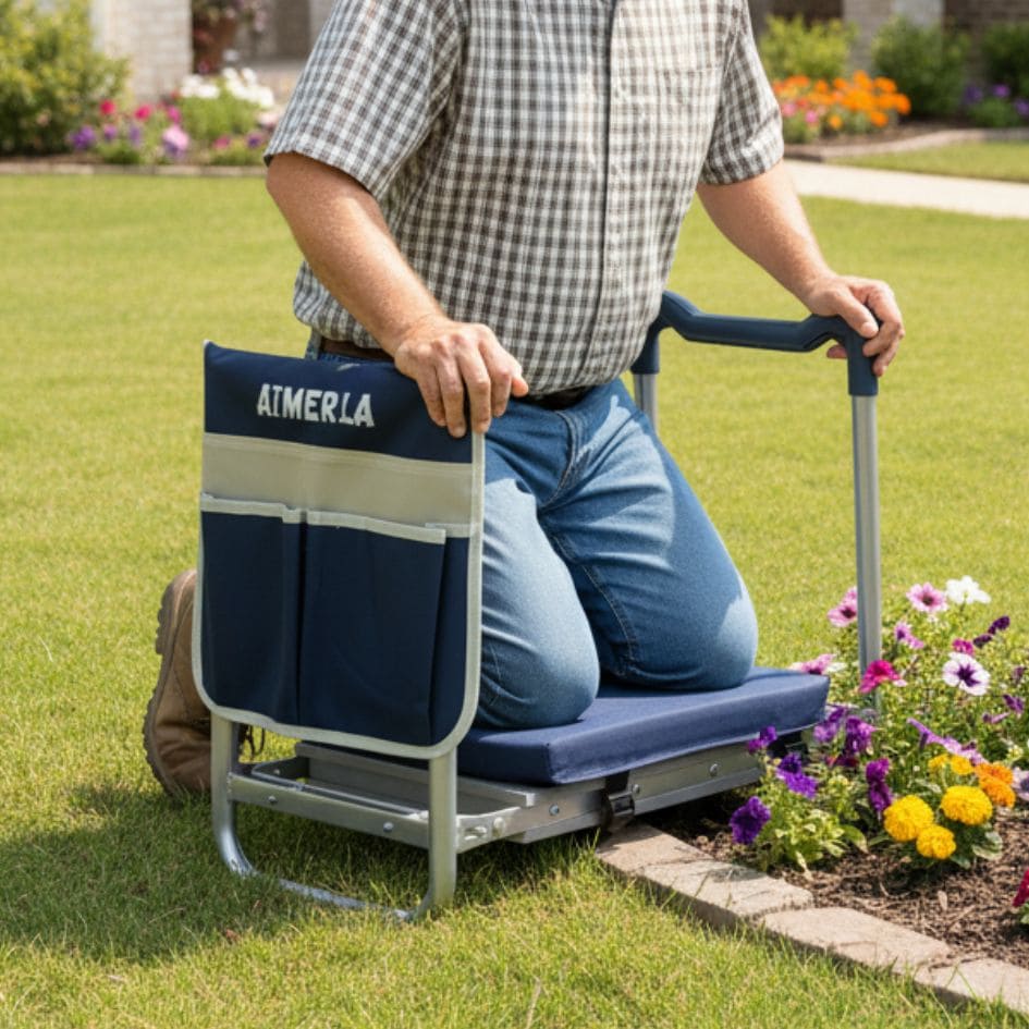 ZYVORAL® 2-in-1 Foldable Garden Kneeler & Seat