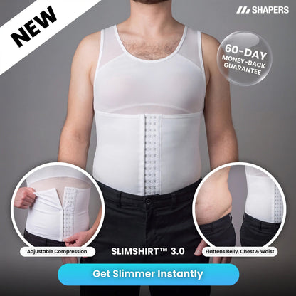 SlimShirt™ 3.0 - NEW Adjustable Men's Compression Undershirt