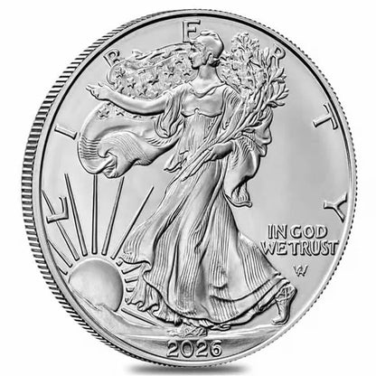 2026 1 oz Silver American Eagle $1 Coin – Brilliant Uncirculated