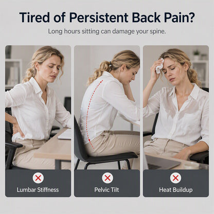 ErgoComfort™ Memory Foam Seat & Lumbar Relief Set
