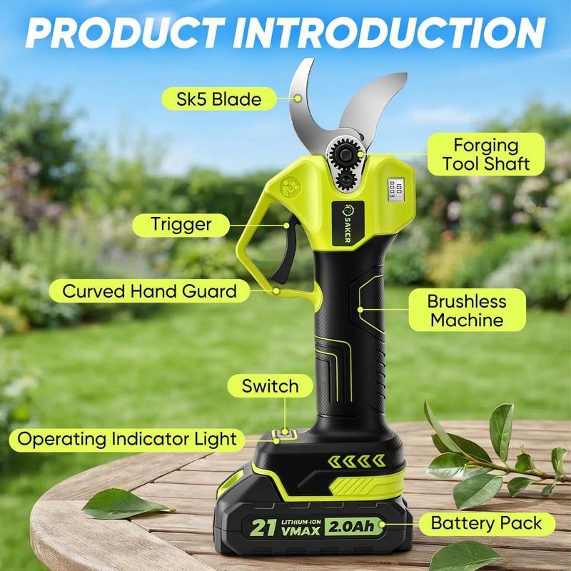 ZYVORAL® Cordless Electric Pruning Shears