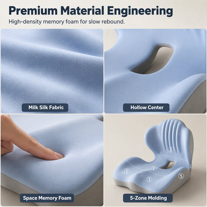ErgoComfort™ Memory Foam Seat & Lumbar Relief Set