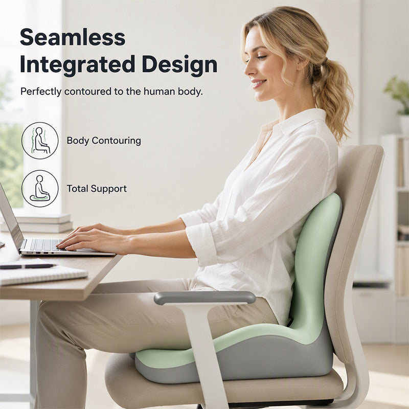 ErgoComfort™ Memory Foam Seat & Lumbar Relief Set
