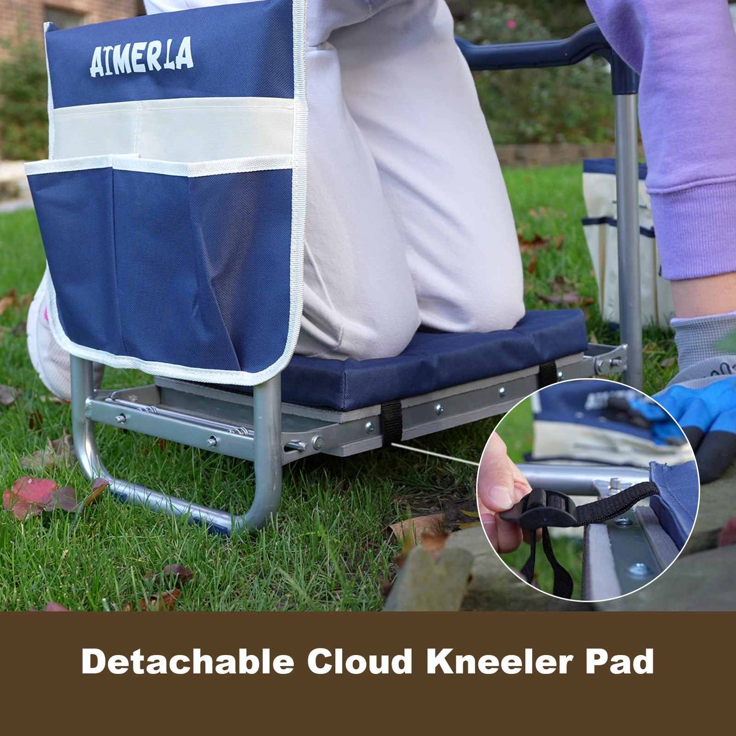 ZYVORAL® 2-in-1 Foldable Garden Kneeler & Seat